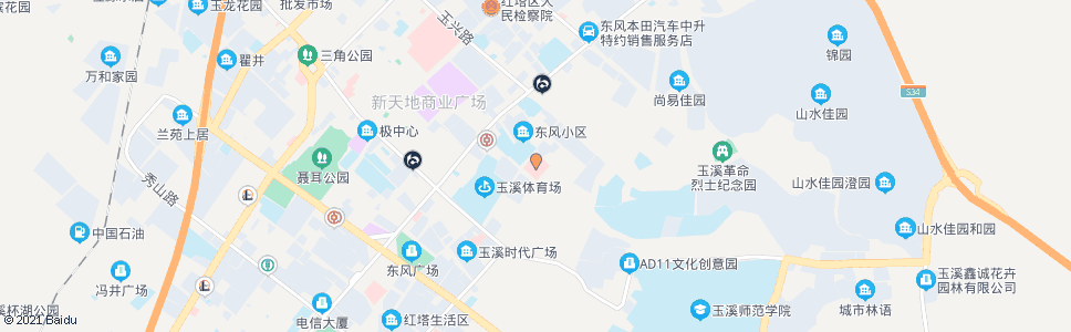 玉溪中医院_公交站地图_玉溪公交_妙搜公交查询2024