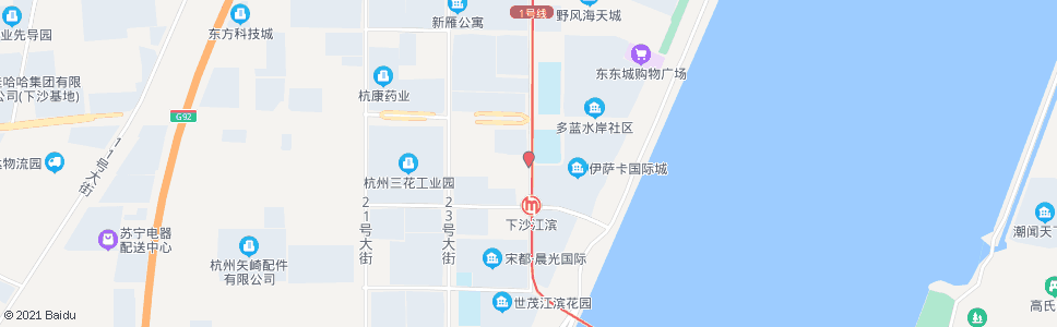 杭州听涛路十号大街口_公交站地图_杭州公交_妙搜公交查询2024