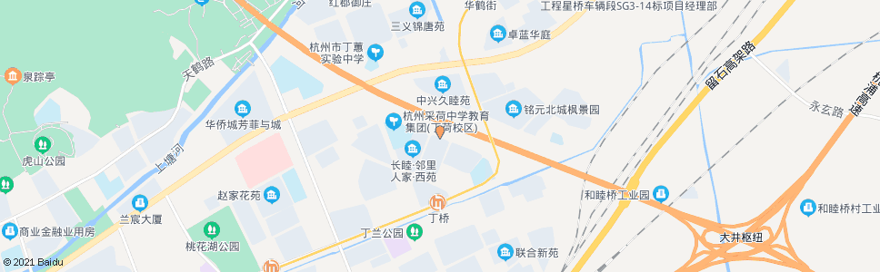 杭州环丁路长虹路北口_公交站地图_杭州公交_妙搜公交查询2024