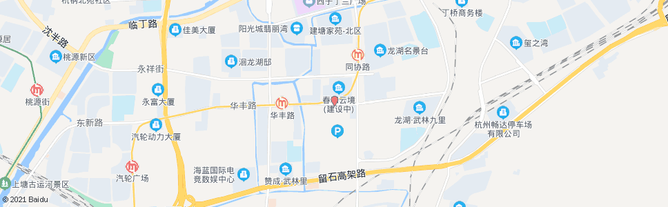 杭州石桥公交停车场北(康华路以西)_公交站地图_杭州公交_妙搜公交查询2024