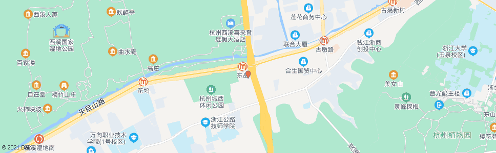 杭州汽车西站(BRT)_公交站地图_杭州公交_妙搜公交查询2024