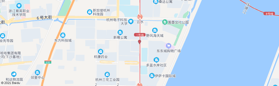 杭州二十五号路十号大街口(brt)_公交站地图_杭州公交_妙搜公交查询2024