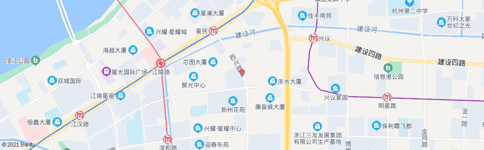 杭州西兴路月明路口_公交站地图_杭州公交_妙搜公交查询2024