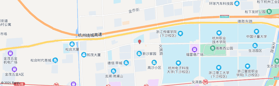 杭州学源街银沙路口_公交站地图_杭州公交_妙搜公交查询2024