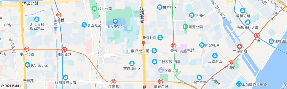 杭州景芳亭_公交站地图_杭州公交_妙搜公交查询2024