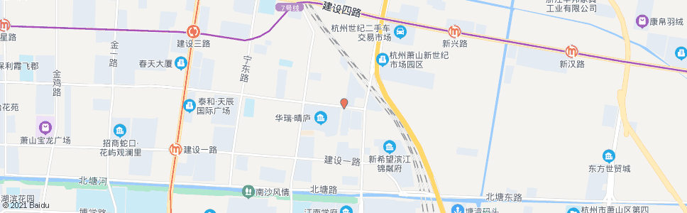 杭州建设二路万向路口_公交站地图_杭州公交_妙搜公交查询2024