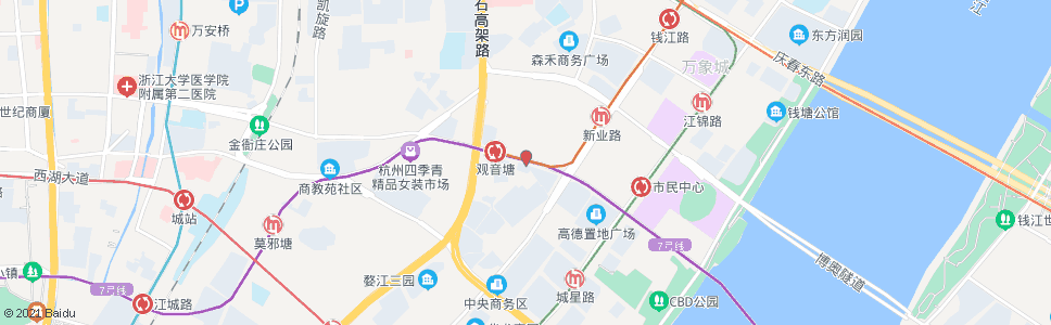 杭州下车路口(brt)_公交站地图_杭州公交_妙搜公交查询2024