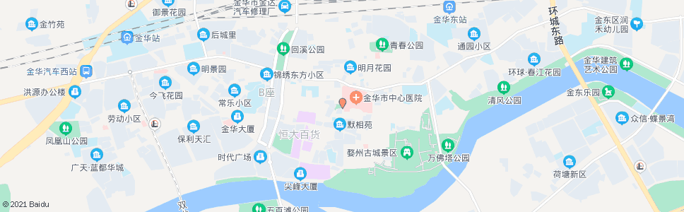 金华环城小学(中心医院)_公交站地图_金华公交_妙搜公交查询2024