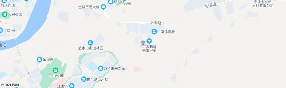 宁波蔚斗小学_公交站地图_宁波公交_妙搜公交查询2024