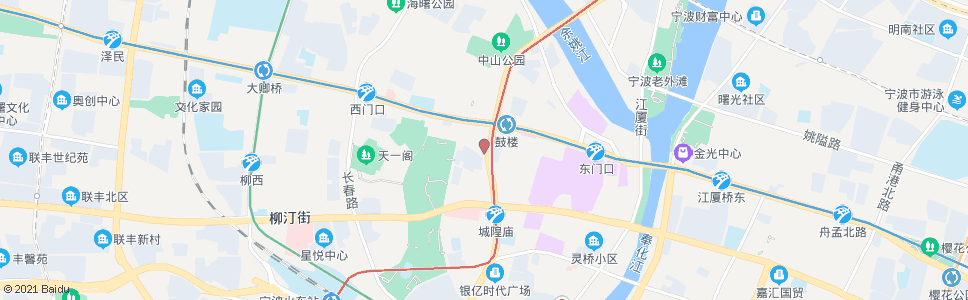 宁波解放南路大梁街口(宁波口腔医院)_公交站地图_宁波公交_妙搜公交查询2024