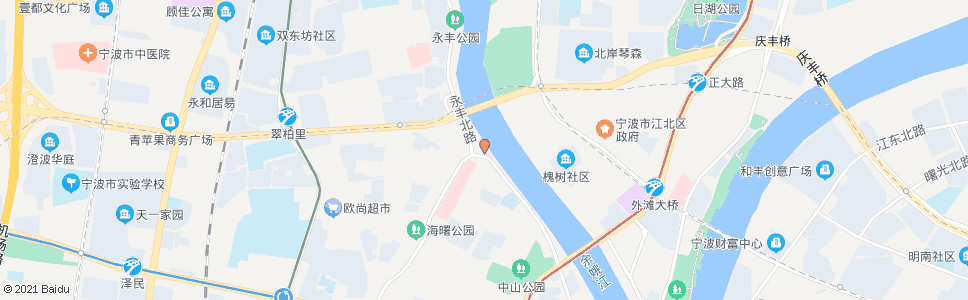 宁波华慈医院(宁波市图书馆)_公交站地图_宁波公交_妙搜公交查询2024