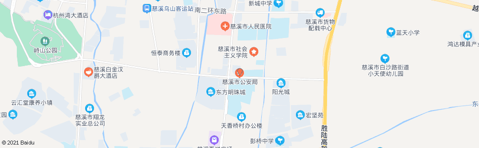 宁波慈溪市公安局_公交站地图_宁波公交_妙搜公交查询2024