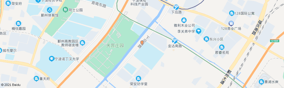 宁波宁波市蓝青学校_公交站地图_宁波公交_妙搜公交查询2024