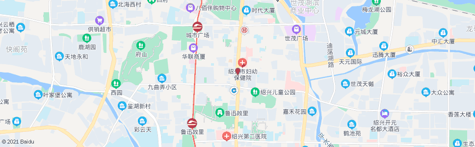 绍兴人民路口2(老党校)_公交站地图_绍兴公交_妙搜公交查询2024