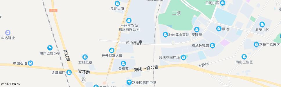 台州银安西街灵山西街口_公交站地图_台州公交_妙搜公交查询2024