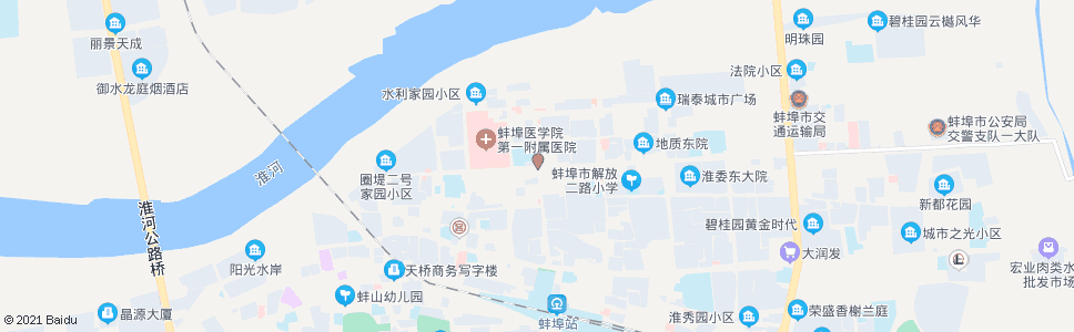 蚌埠治淮路交通路_公交站地图_蚌埠公交_妙搜公交查询2024