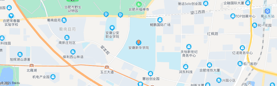 合肥新华学院_公交站地图_合肥公交_妙搜公交查询2024