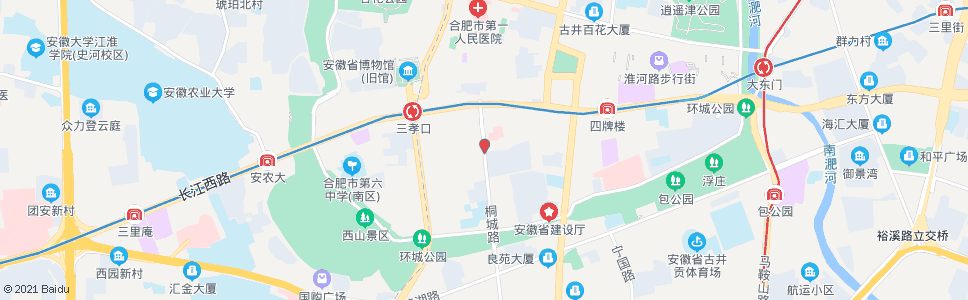 合肥长江饭店_公交站地图_合肥公交_妙搜公交查询2024