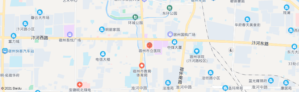 宿州市立医院_公交站地图_宿州公交_妙搜公交查询2024