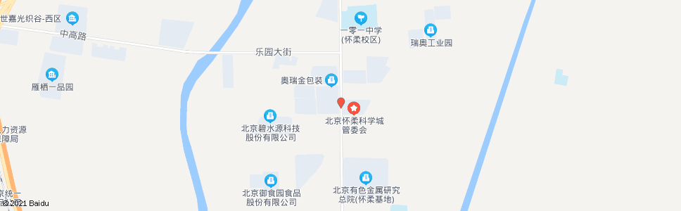 北京雁栖开发区管委会_公交站地图_北京公交_妙搜公交查询2024