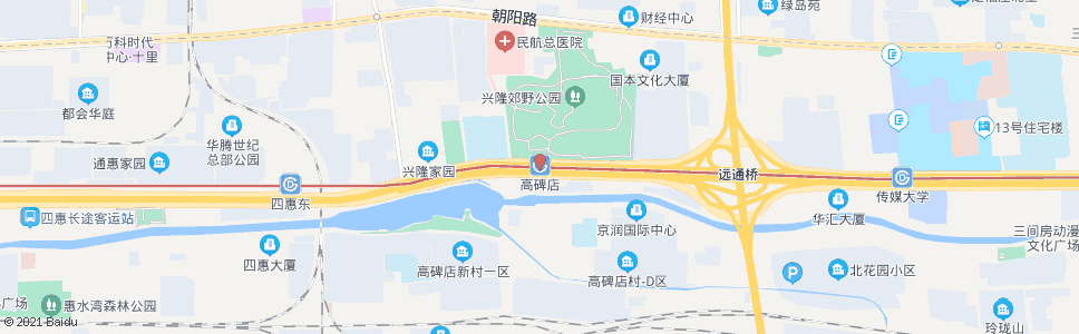 北京高碑店站_公交站地图_北京公交_妙搜公交查询2024