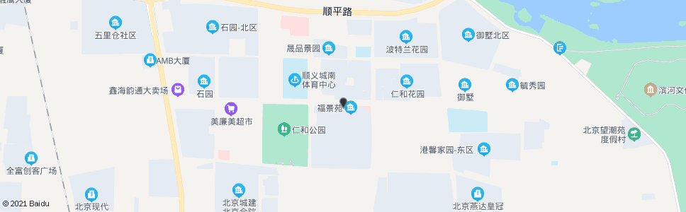 北京港馨西区_公交站地图_北京公交_妙搜公交查询2024