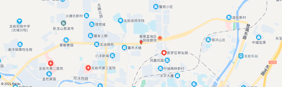 龙岩北城市场(特殊教育学校)_公交站地图_龙岩公交_妙搜公交查询2024