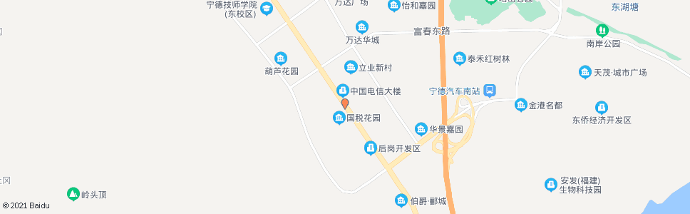 宁德古溪路口_公交站地图_宁德公交_妙搜公交查询2024