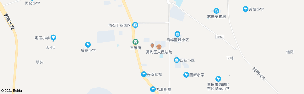 莆田秀屿区公安分局新址_公交站地图_莆田公交_妙搜公交查询2024