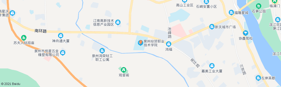 泉州省经贸学校_公交站地图_泉州公交_妙搜公交查询2024