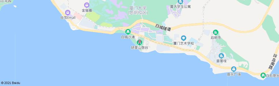 厦门胡里山炮台_公交站地图_厦门公交_妙搜公交查询2024