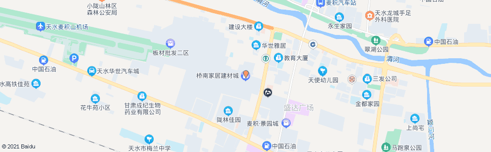 天水桥南建材市场_公交站地图_天水公交_妙搜公交查询2024