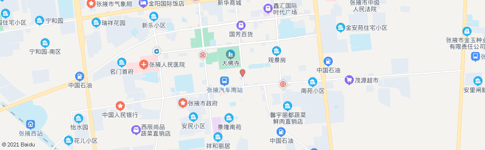 张掖祥永大酒店_公交站地图_张掖公交_妙搜公交查询2024