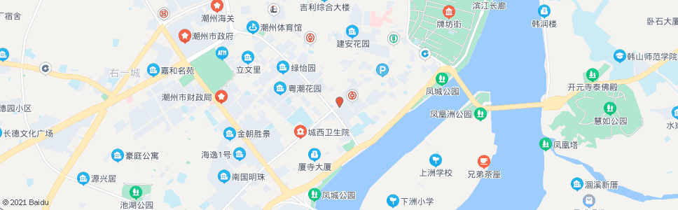 潮州粤潮市场_公交站地图_潮州公交_妙搜公交查询2024