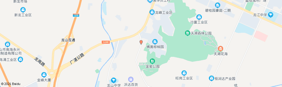 佛山龙峰天湖村_公交站地图_佛山公交_妙搜公交查询2024