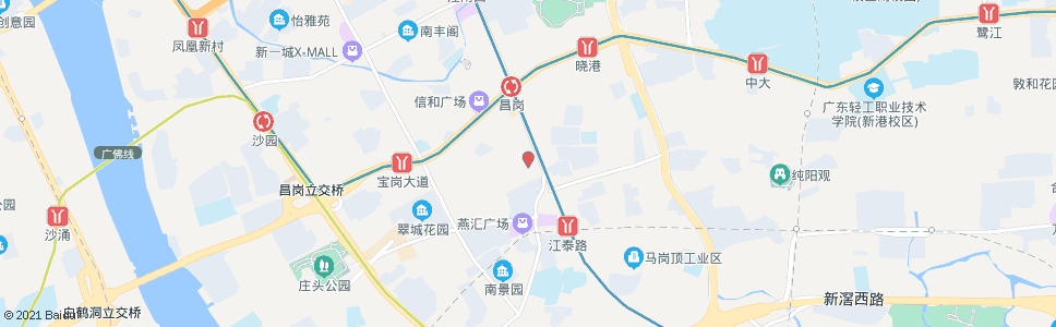 广州礼岗路_公交站地图_广州公交_妙搜公交查询2024