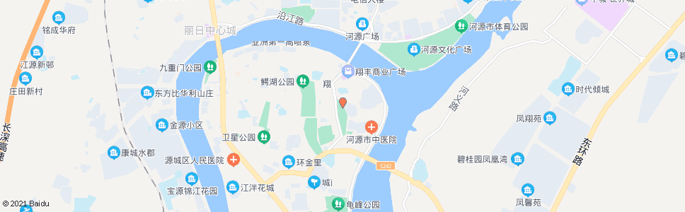 河源城市花苑_公交站地图_河源公交_妙搜公交查询2024