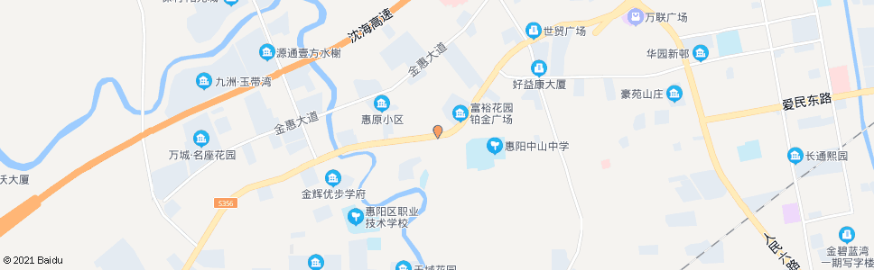 惠州土湖小学_公交站地图_惠州公交_妙搜公交查询2024