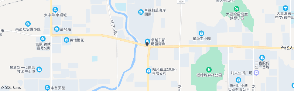 惠州秋谷康城(蔚蓝海岸)_公交站地图_惠州公交_妙搜公交查询2024