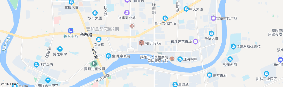 揭阳市政府_公交站地图_揭阳公交_妙搜公交查询2024