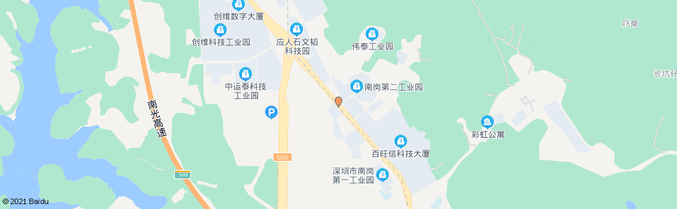 深圳阳光工业区_公交站地图_深圳公交_妙搜公交查询2024