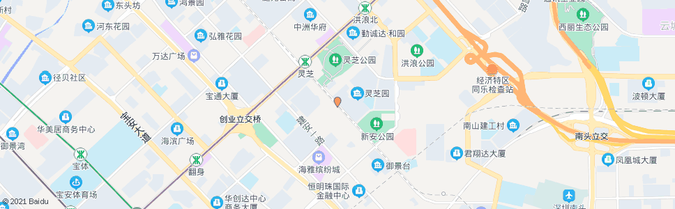 深圳灵芝园新村_公交站地图_深圳公交_妙搜公交查询2024