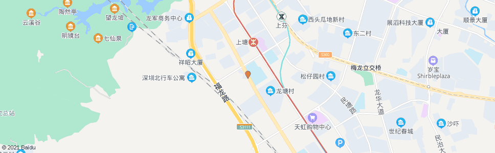 深圳简上村_公交站地图_深圳公交_妙搜公交查询2024