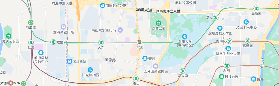 深圳桃园站_公交站地图_深圳公交_妙搜公交查询2024