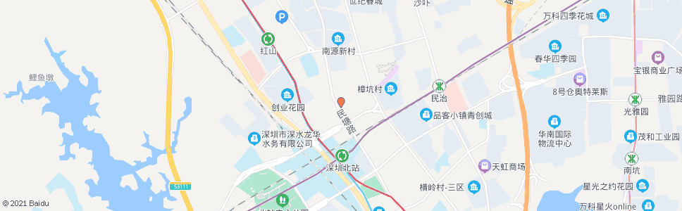 深圳民治民塘路总站_公交站地图_深圳公交_妙搜公交查询2024