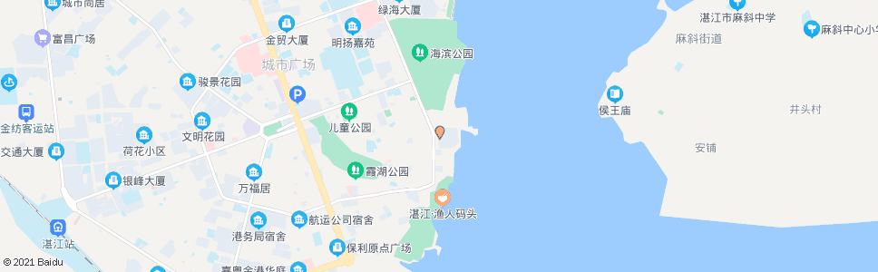 湛江霞山水产批发市场_公交站地图_湛江公交_妙搜公交查询2024