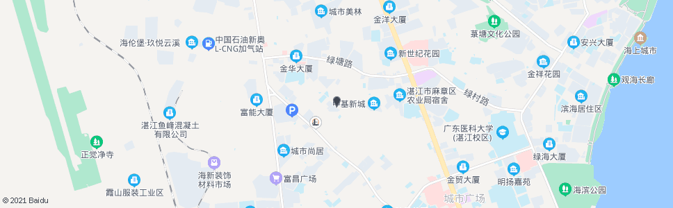 湛江方兴市场_公交站地图_湛江公交_妙搜公交查询2024