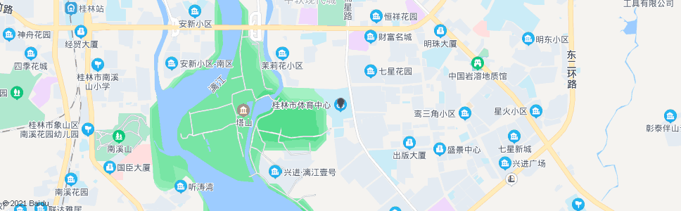 桂林市体育中心_公交站地图_桂林公交_妙搜公交查询2024