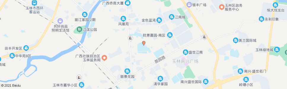 玉林教师新村_公交站地图_玉林公交_妙搜公交查询2024