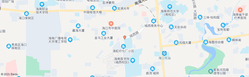 海口学院路口_公交站地图_海口公交_妙搜公交查询2024